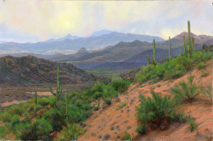 Desert Vista 2 by Western pastel landscape artist Don Rantz