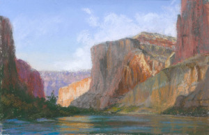 Inner Gorge by Western pastel landscape artist Don Rantz