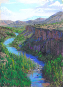 Verde River Canyon by Western pastel landscape artist Don Rantz